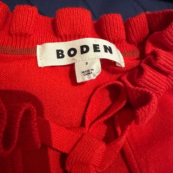 Boden Vibrant Red Knit Top - Picture 2 of 3